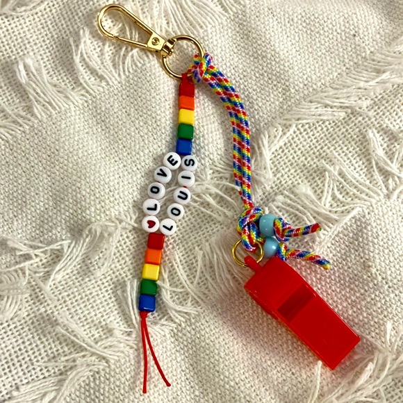 New Super Cute the Personalized Whistle Safety Bag Charm Rainbow-ish - Picture 5 of 6